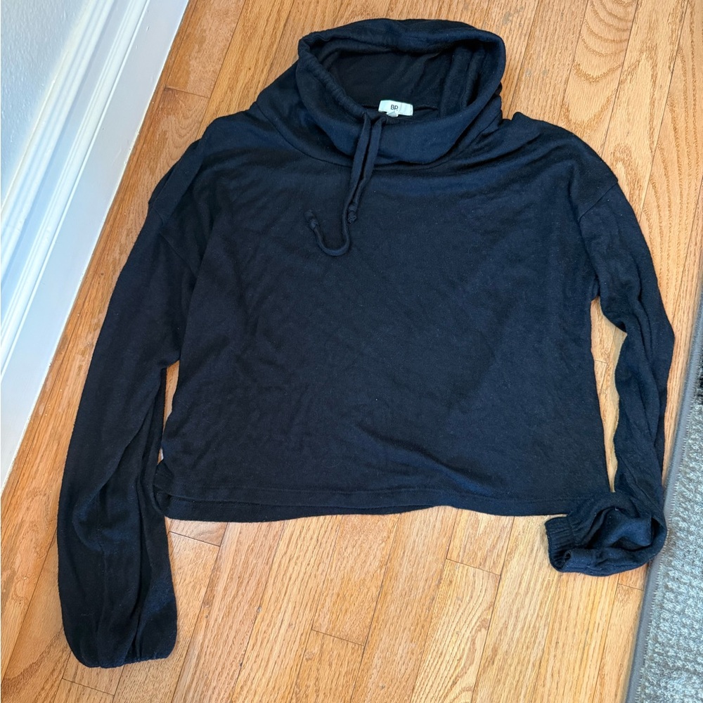 Women's Bp. Drawstring Cowl
Neck Hacci Sweater, Size Medium- black